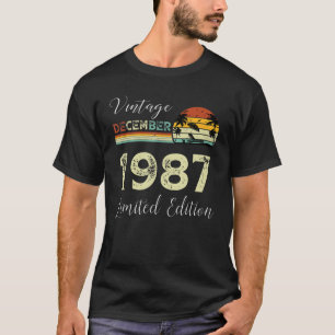 december 1987 Retro Sunset Summer T-shirt
