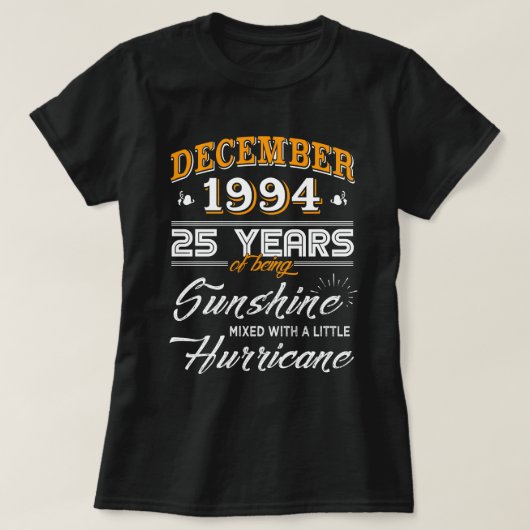 december 1994 Shirt 25e Jubileum Gifts (Design voorkant)