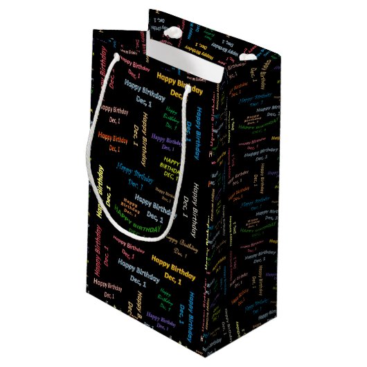 December, 1 cadeautas voor thuisdag (Achterkant Gekanteld)