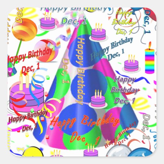 December, 1 kinderen op zaterdag Stickers (Voorkant)