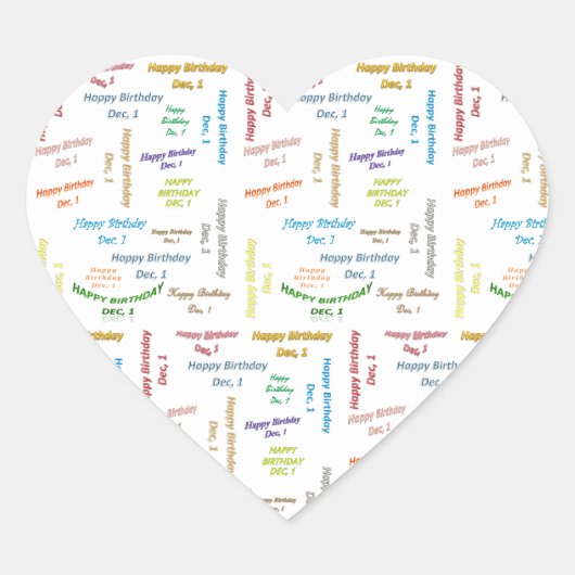 December, 1 zondag Sticker (Voorkant)