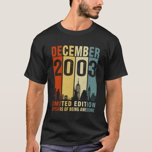 December 2003 20 jaar Geweldige T-shirt (Voorkant)