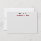 December 2008 Woensdag Bedankt voor je platte kaar Notitiekaartje (Achterkant)