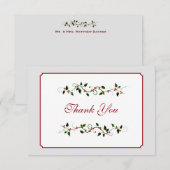 December 2008 Woensdag Bedankt voor je platte kaar Notitiekaartje (Voorkant / Achterkant)