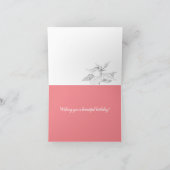 December 2012 - verjaardag van Poinsettia Narcissu Kaart (Binnen)