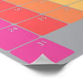 December 2023 planner kalender kleurdagen poster (Hoek)