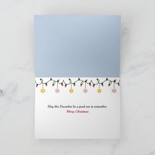 December 2025 Kerstmaand Kaart (Binnen)