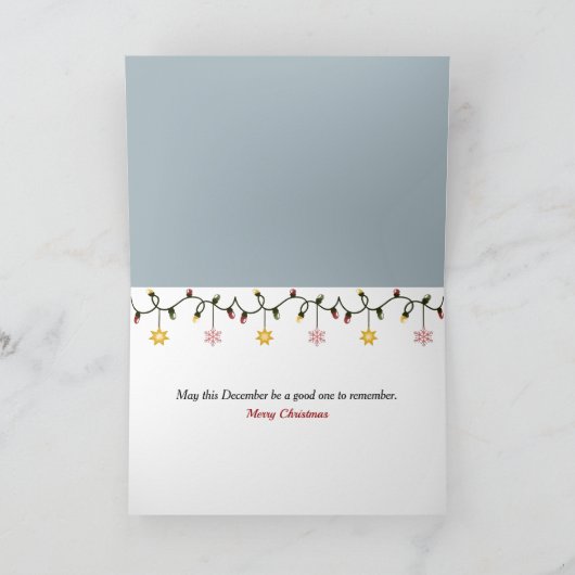 December 2025 Kerstmaand Kaart (Binnen)