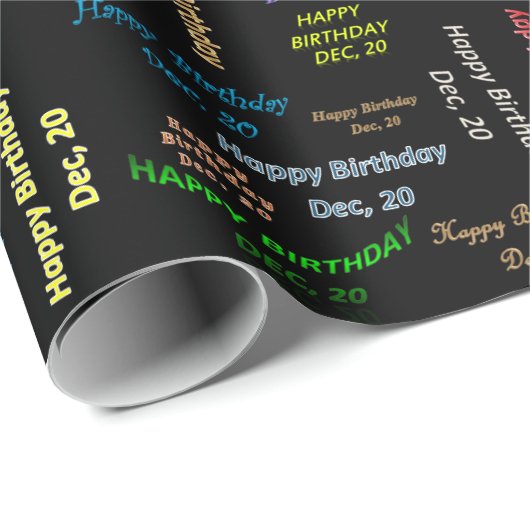 December, 20 september Gift Wrapping Paper Cadeaupapier (Rol Hoek)