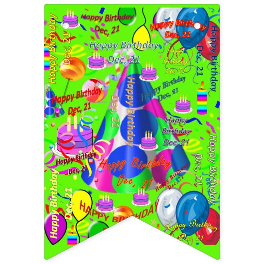 December, 21-jarige Bunting Banner (Tweede vlag)