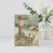  december 25 december briefkaart (Staand voorkant)