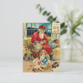 December 25 - wenskaart kerst met jaartallen feestdagenkaart (Staand voorkant)