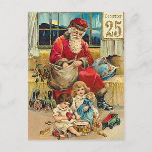 December 25 - wenskaart kerst met jaartallen feestdagenkaart