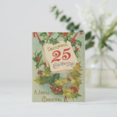 December 25th Christmas Day Feestdagenkaart (Staand voorkant)