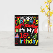 December 25th Merry Christmas And Yes It's My 16th Kaart (Gele Bloem)