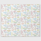 December, 26-jarige cadeaupapier (Vlak)