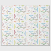 December, 2 cadeaupapier voor thuisdag (Vlak)