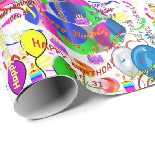 December, 31 september Gift Wrapping Paper Cadeaupapier (Rol Hoek)