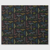 December, 7-dag cadeaupapier voor cadeautjes (Vlak)