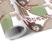 December - Angel Birthday - feest Cadeaupapier (Rol Hoek)