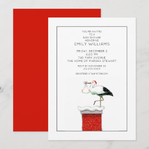 December Baby Douche Uitnodigingen