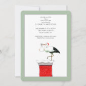 December Baby Douche Uitnodigingen (Voorkant)