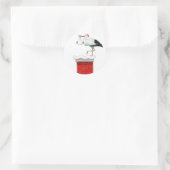 December Baby Ronde Sticker (Tas)