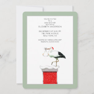 December baby shower uitnodigingen