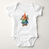 December Baby's Sparkle, Kerstmis Romper (Voorkant)