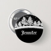 December - Bedrijfsnaam Tags zwart Ronde Button 5,7 Cm (Voorkant /achterkant)