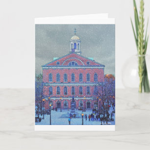 December bij Zaal Faneuil Feestdagen Kaart