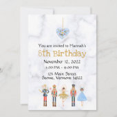 December - Birthday Nutkraker Uitnodiging (Voorkant)