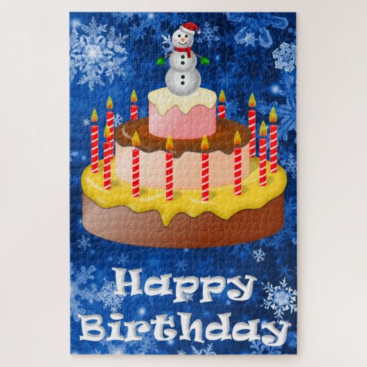 December - Birthday Puzzle Legpuzzel (Verticaal)