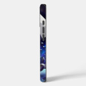 December Birthstone Saffier-geïnspireerde blauwe t Case-Mate iPhone Case (Achterkant / Links)