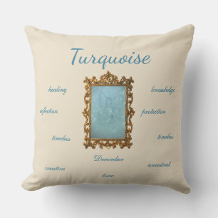 December Birthstone Turquoise Fairy Kussen