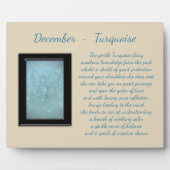 December Birthstone Turquoise Fotoplaat (Voorkant)
