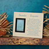 December Birthstone Turquoise Fotoplaat (Zijkant)