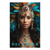 *~* DECEMBER Boho hoofdtooi Turquoise Zircon AP53 Foto Afdruk (Voorkant)