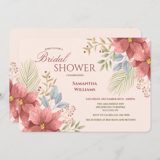 December - Bridal - Uitnodiging (Voorkant / Achterkant)