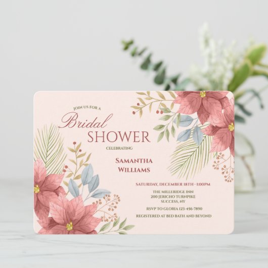 December - Bridal - Uitnodiging (Staand voorkant)