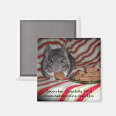 December chinchilla 2012 magneet (Voorkant / Achterkant)