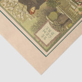 December door Eugene Grasset Tissuepapier (Detail)