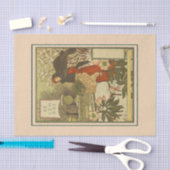 December door Eugene Grasset Tissuepapier (Craft)