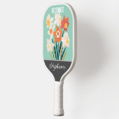 December Geboorte Bloem Aangepaste Naam Pickleball Paddle (Links)