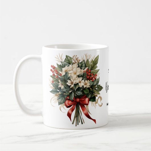 December - geboorte bloem Holly Koffiemok (Links)