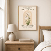 December Geboortebloem Paperwhites Poster
