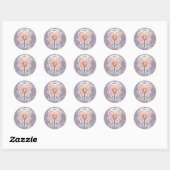 December Geboortebloem Ronde Sticker Narcissus (Vel)