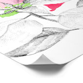 December Geboortebloem Taal der Bloemen Poster (Hoek)