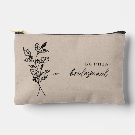 December Geboortemaand Bloem Gepersonaliseerd Brui Etui (Voorkant)