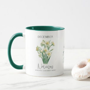 December Geboortemaand Bloem Narcissus Verjaardag Mok
